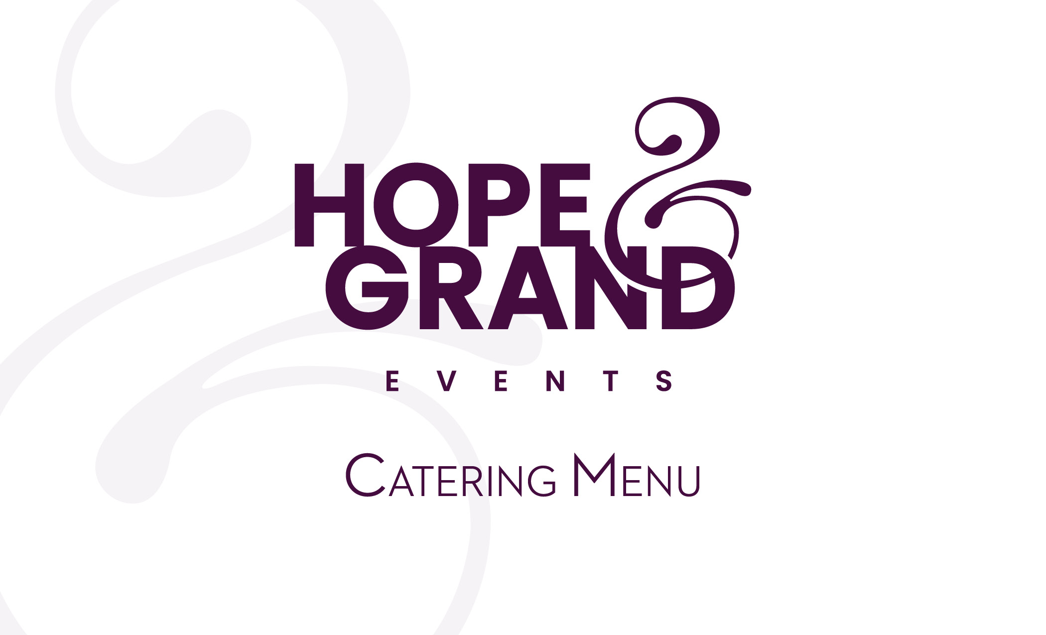 Hope & Grand Catering Menu